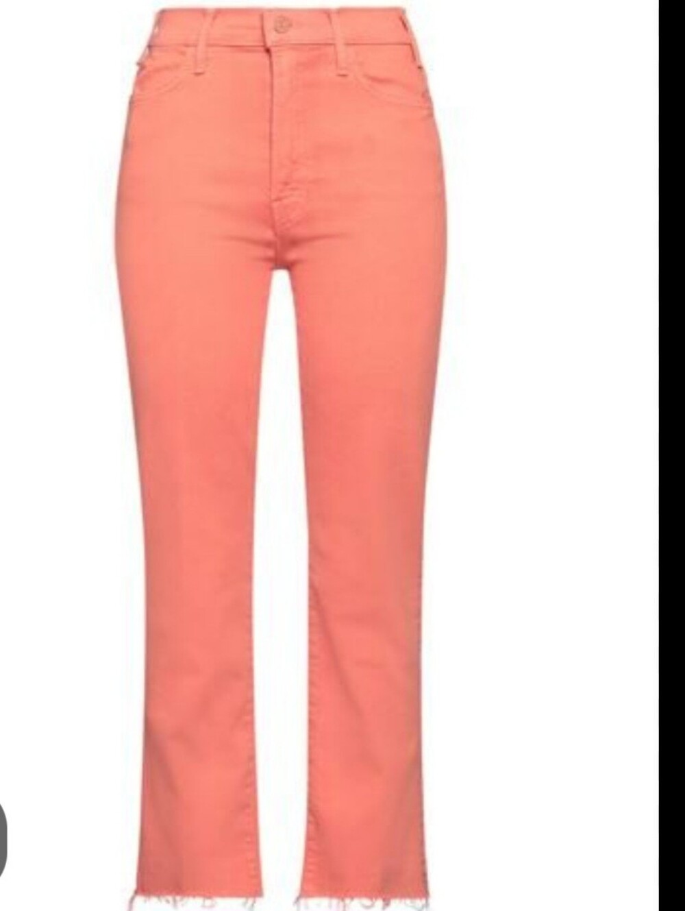 MOTHER THE HUSTLER ANKLE FRAY Coral Jeans US 27